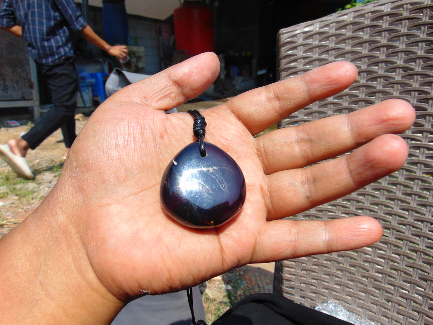 16 gram Pendant Indonesian Blue Amber for Healing 26A350
