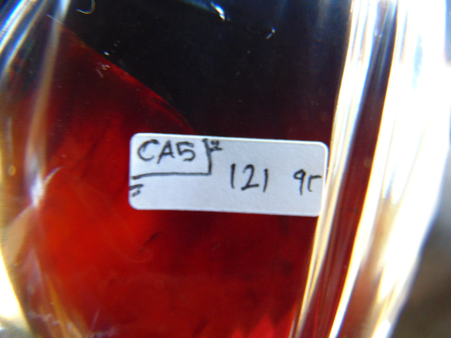 121 gram calligraphy carving ALLAH AKHBAR Indonesian Purple Red Amber for Healing CA5