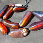 84 gram Small Beads Combination Necklace Indonesian Blue Amber for Healing NE55