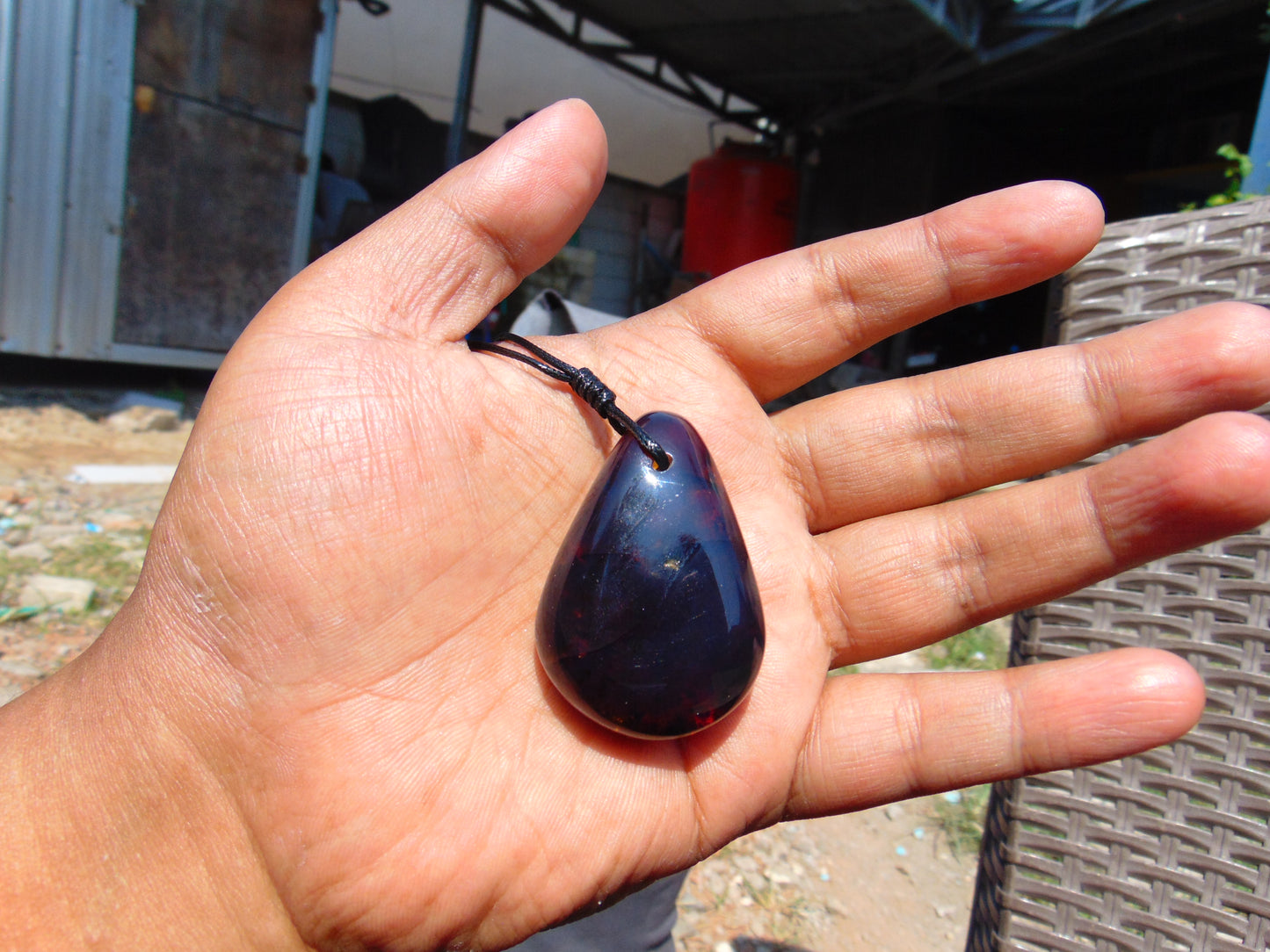 15 gram Pendant Indonesian Blue Amber for Healing PCA1K10
