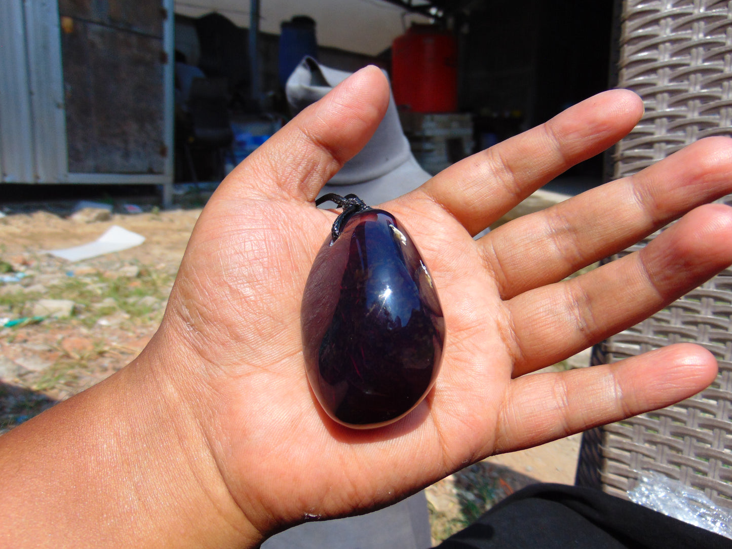 41 gram Pendant Indonesian Blue Amber for Healing 26A431