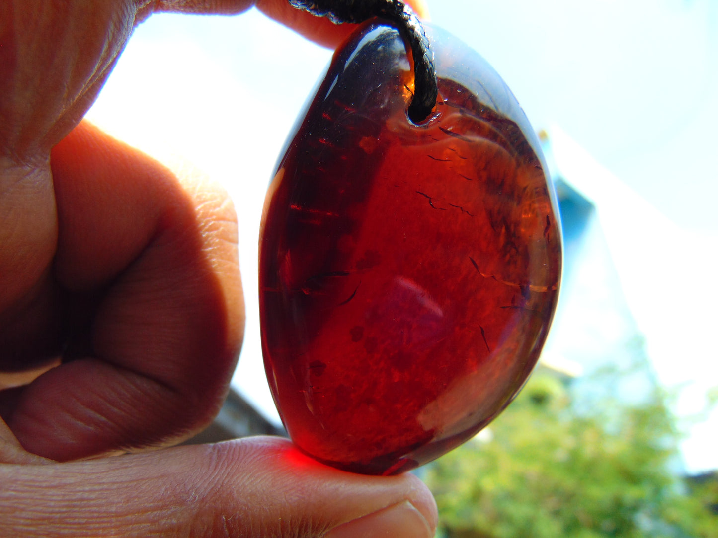 41 gram Pendant Indonesian Blue Amber for Healing 26A431