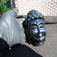 282 gr Buddha head carving 119x73x65 mm on Indonesian Black Blue Amber for Healing BD3D1