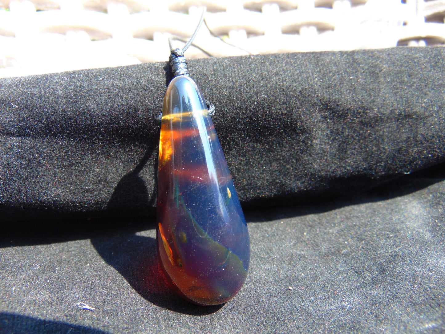 9 gram Pendant Indonesian Blue Amber for Healing PBN590