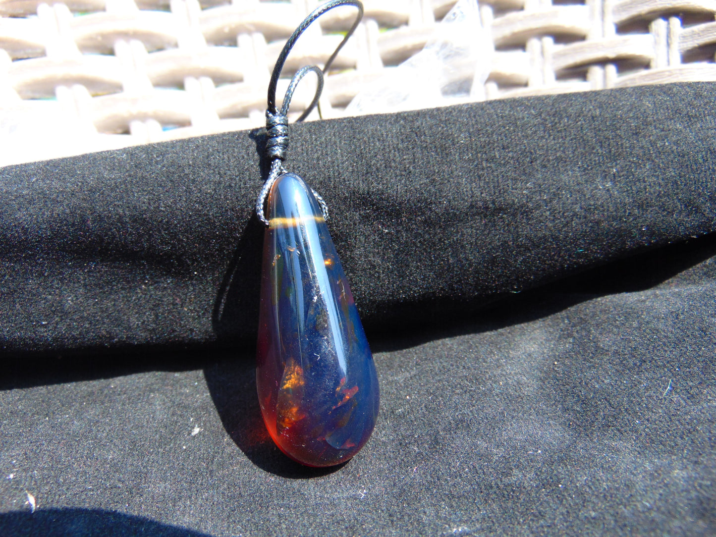 9 gram Pendant Indonesian Blue Amber for Healing PBN590