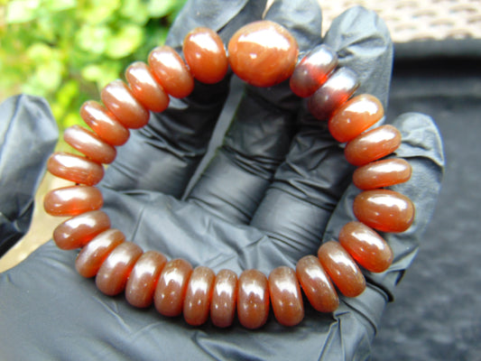 17 gram Small Beads Bracelet Indonesian red Amber for Healing A34G162
