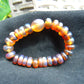 18 gram Small Beads Bracelet Indonesian mix Blue Amber for Healing A34G172