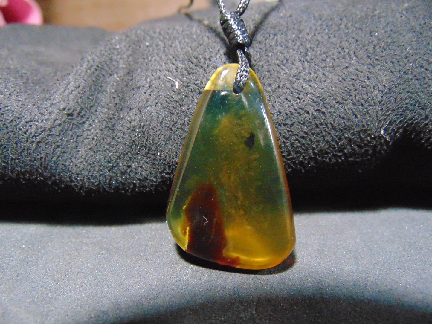 4 gram Pendant Indonesian Blue Amber for Healing PA337