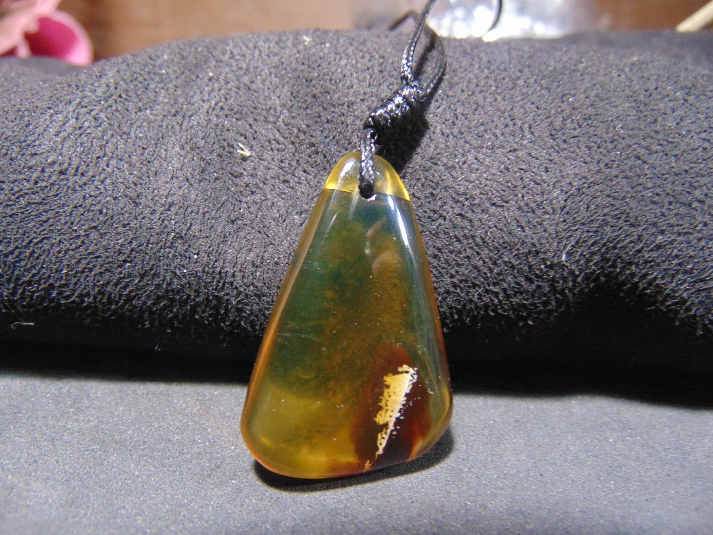 4 gram Pendant Indonesian Blue Amber for Healing PA337