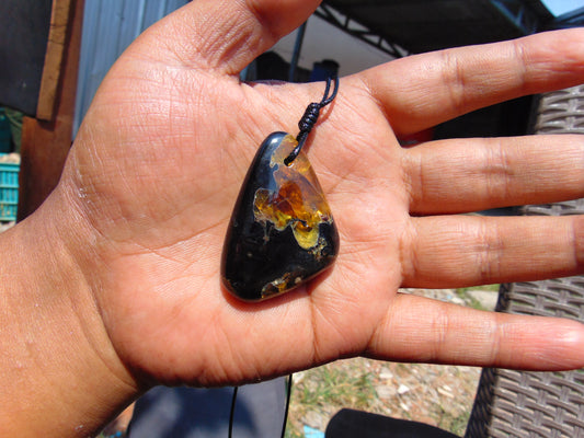14 gram Pendant Indonesian Blue Amber for Healing PCY687