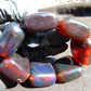 159 gr 7 Square Beads Bangle Indonesian Sumatra Dark Amber for Healing FR122