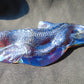 147 gr 160x70x43 mm The *Salamander* (mystical fire lizard) carving on *Indonesian Blue Amber*for Healing AJ190