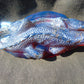 147 gr 160x70x43 mm The *Salamander* (mystical fire lizard) carving on *Indonesian Blue Amber*for Healing AJ190