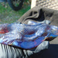 147 gr 160x70x43 mm The *Salamander* (mystical fire lizard) carving on *Indonesian Blue Amber*for Healing AJ190