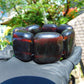137 gr 7 Square Beads Bangle Indonesian Sumatra Dark Amber for Healing FR123