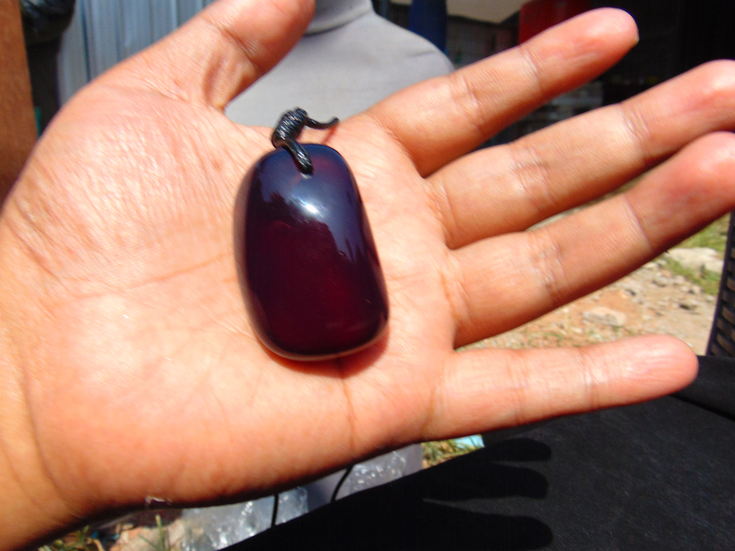 16,8 gram Pendant Indonesian Blue Amber for Healing 25N447