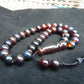 47 gr Hand Tasbih 33+3 Beads 12 mm Indonesian Black Blue Red Amber for Healing 25TBS12