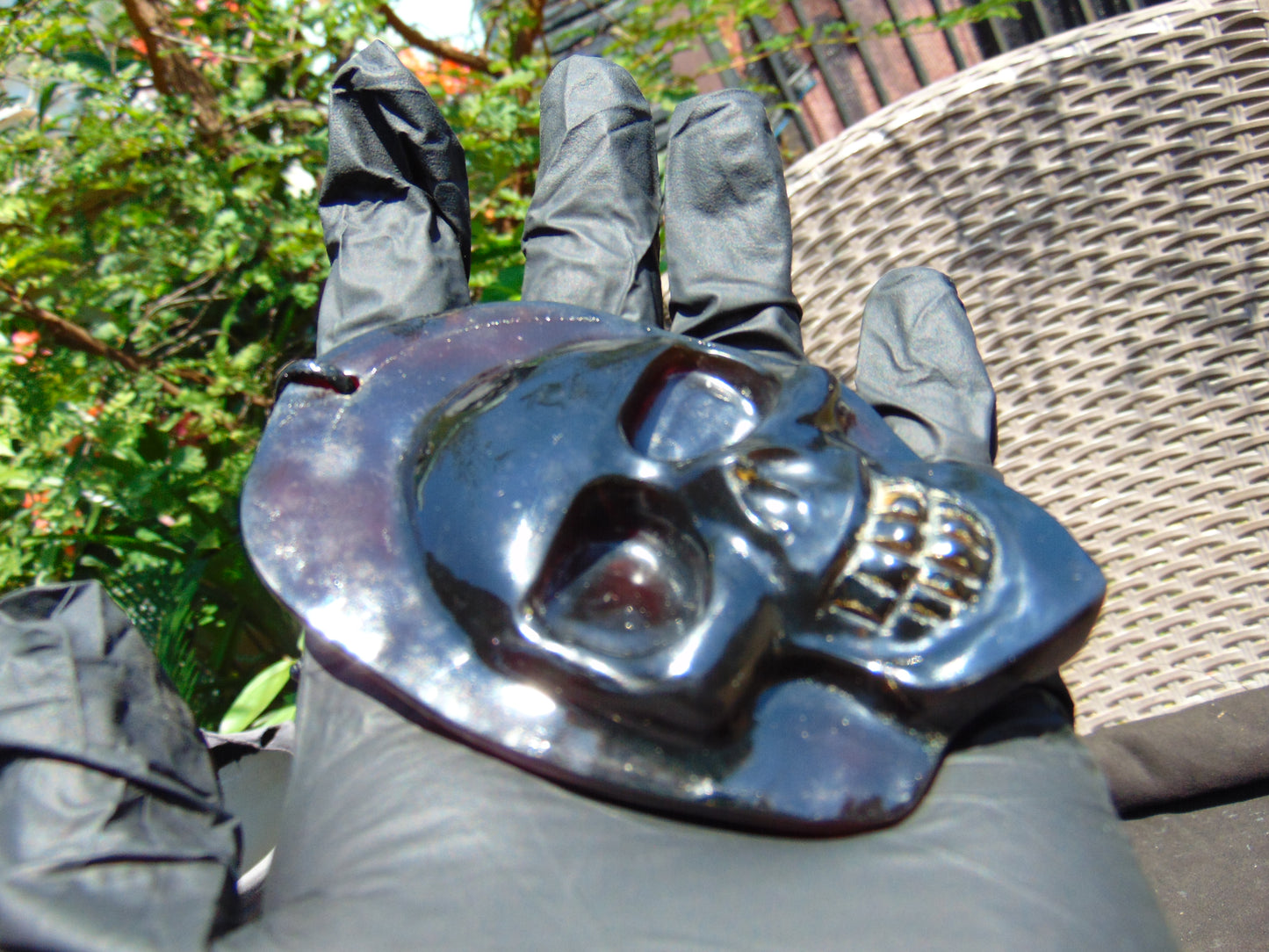 38 gr Skull carving Pendant Indonesian Amber for Healing S2D15