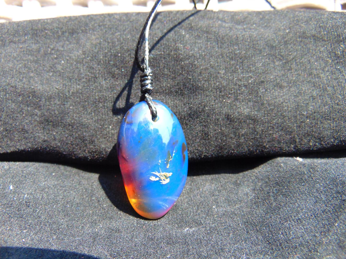 7 gram Pendant Indonesian Blue Amber for Healing 26Y213