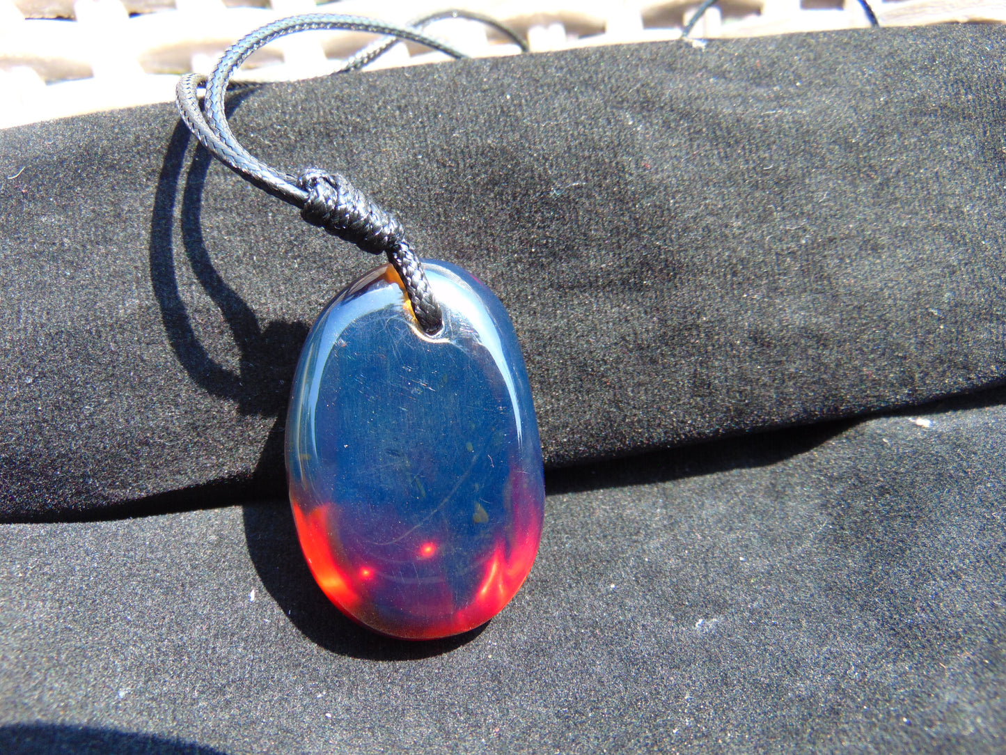 17 gram Pendant Indonesian AAAA Blue Amber for Healing 26Y250