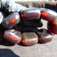 124 gr 7 Square Beads Bangle Indonesian Sumatra Dark Amber for Healing FR124