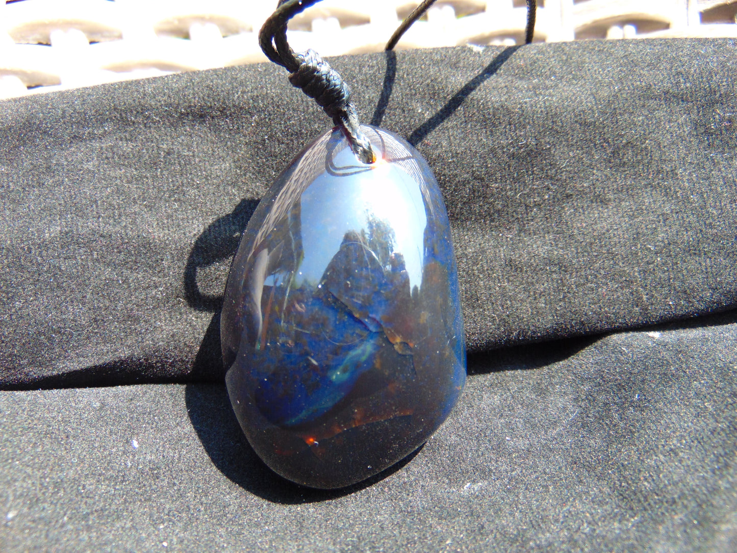 40 gram Pendant Indonesian Blue Amber for Healing 26Y235