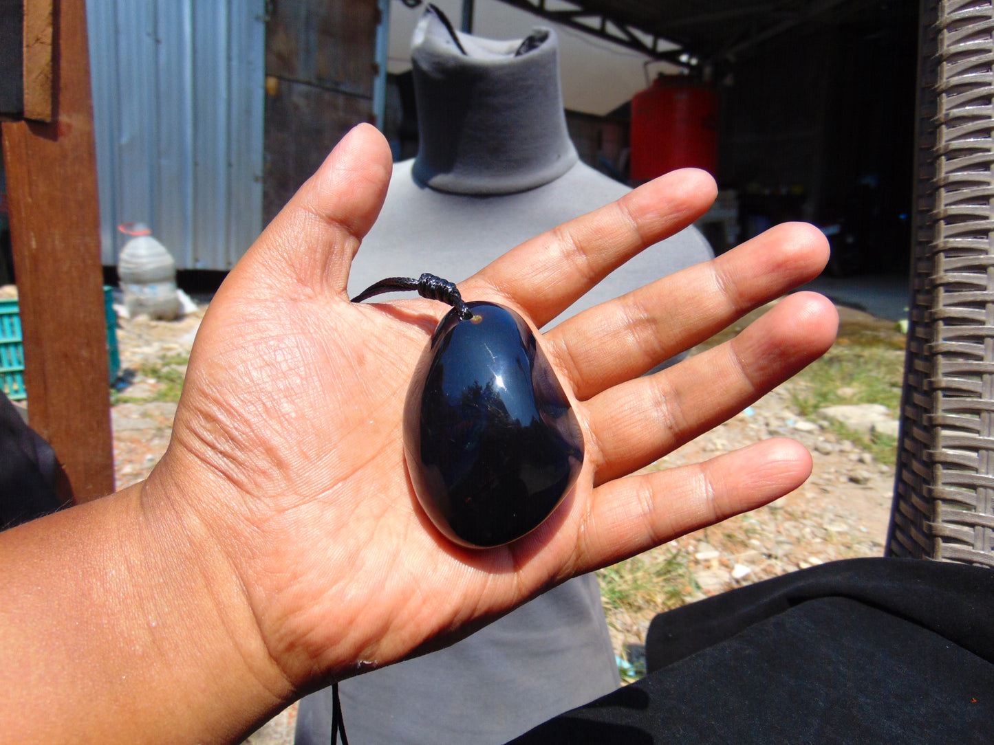 40 gram Pendant Indonesian Blue Amber for Healing 26Y235