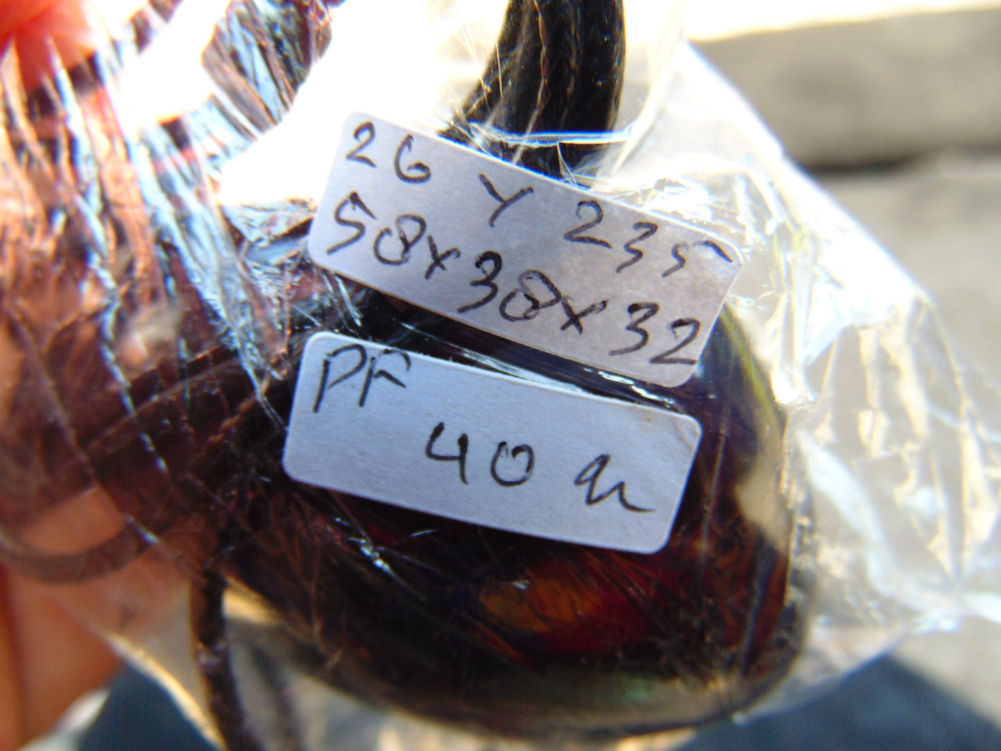 40 gram Pendant Indonesian Blue Amber for Healing 26Y235