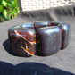 159 gr 7 Square Beads Bangle Indonesian Sumatra Dark Amber for Healing FR128