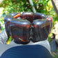159 gr 7 Square Beads Bangle Indonesian Sumatra Dark Amber for Healing FR128