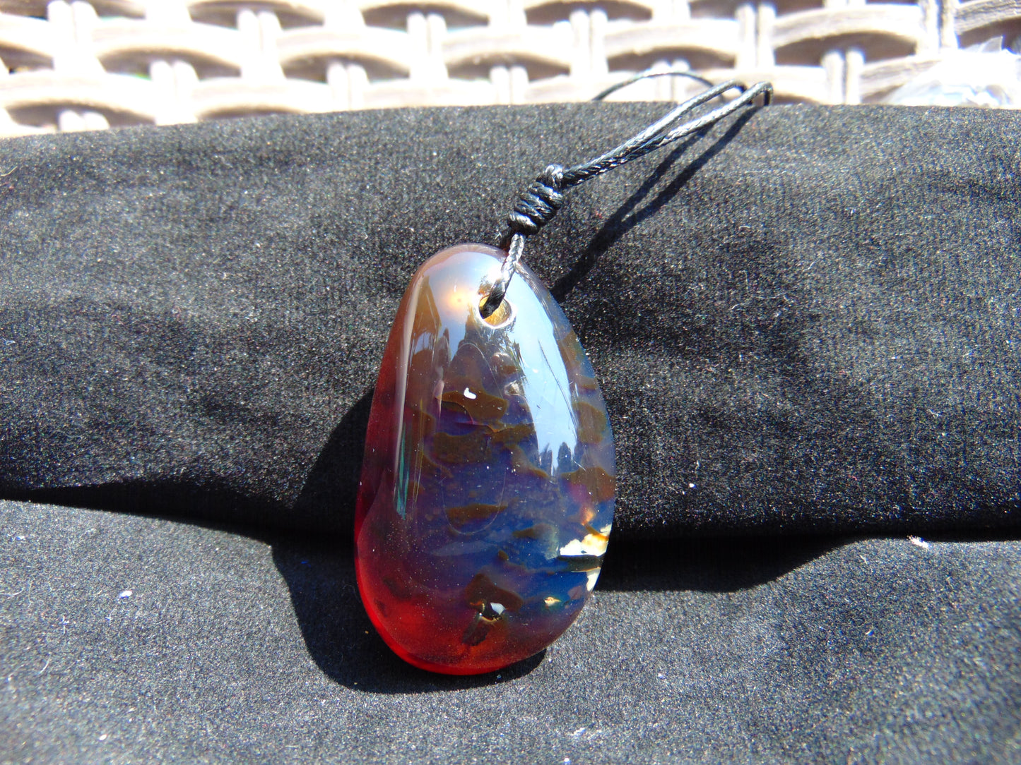 15,8 gram Pendant Indonesian Blue Amber for Healing 25N451