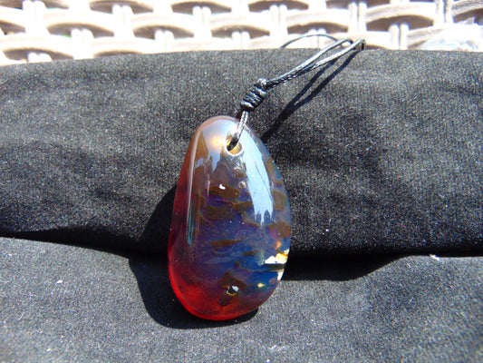 15,8 gram Pendant Indonesian Blue Amber for Healing 25N451