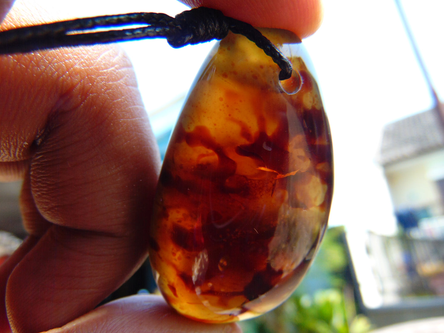 15,8 gram Pendant Indonesian Blue Amber for Healing 25N451