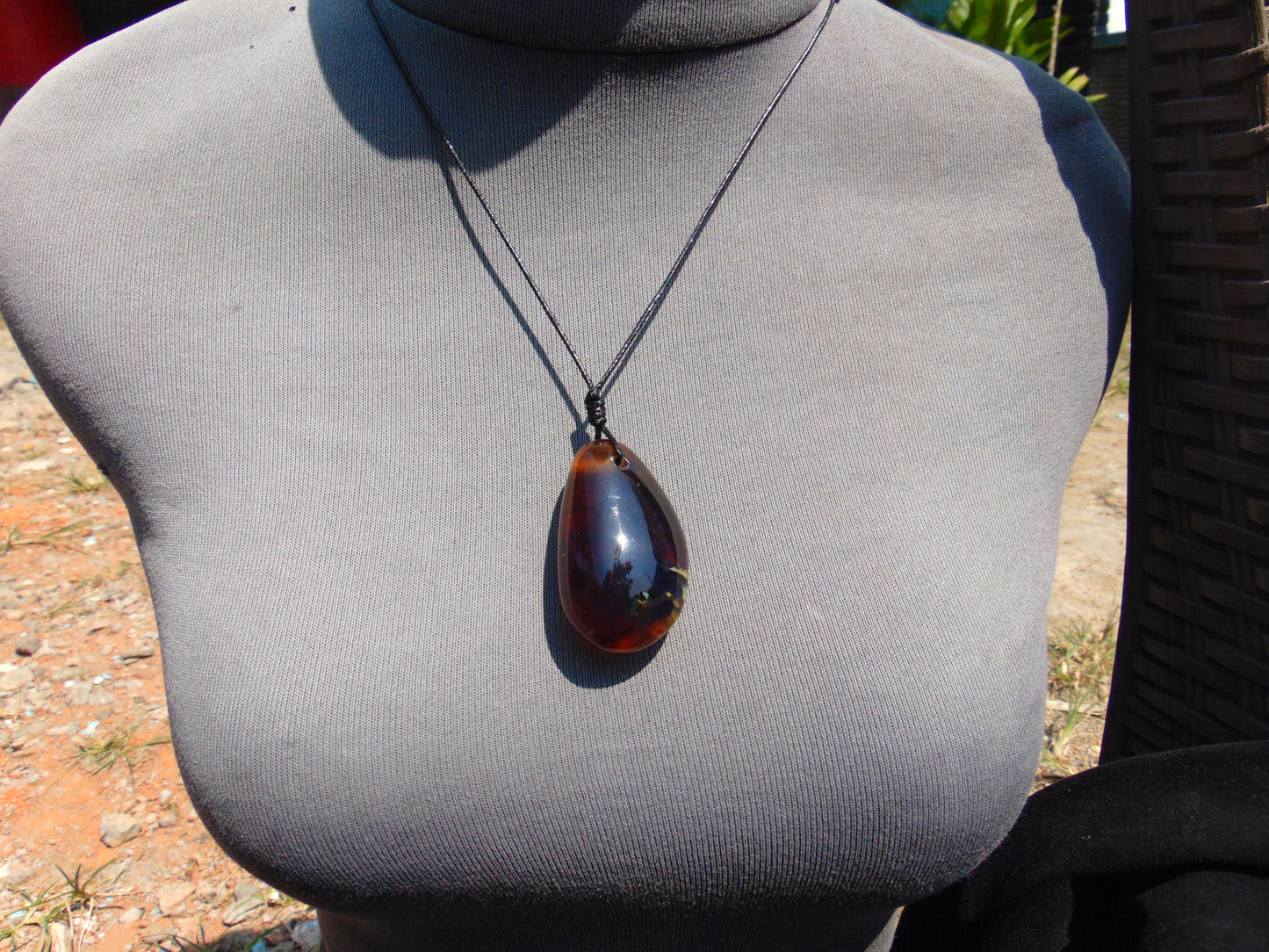 15,8 gram Pendant Indonesian Blue Amber for Healing 25N451