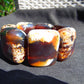 148 gr 7 Square Beads Bangle Indonesian Sumatra Dark Amber for Healing FR129