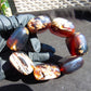 148 gr 7 Square Beads Bangle Indonesian Sumatra Dark Amber for Healing FR129
