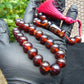 49 gr Hand Tasbih 33+3 Beads 12 mm Indonesian Cherry Red Amber for Healing 25TBS9