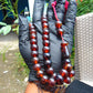 49 gr Hand Tasbih 33+3 Beads 12 mm Indonesian Cherry Red Amber for Healing 25TBS9