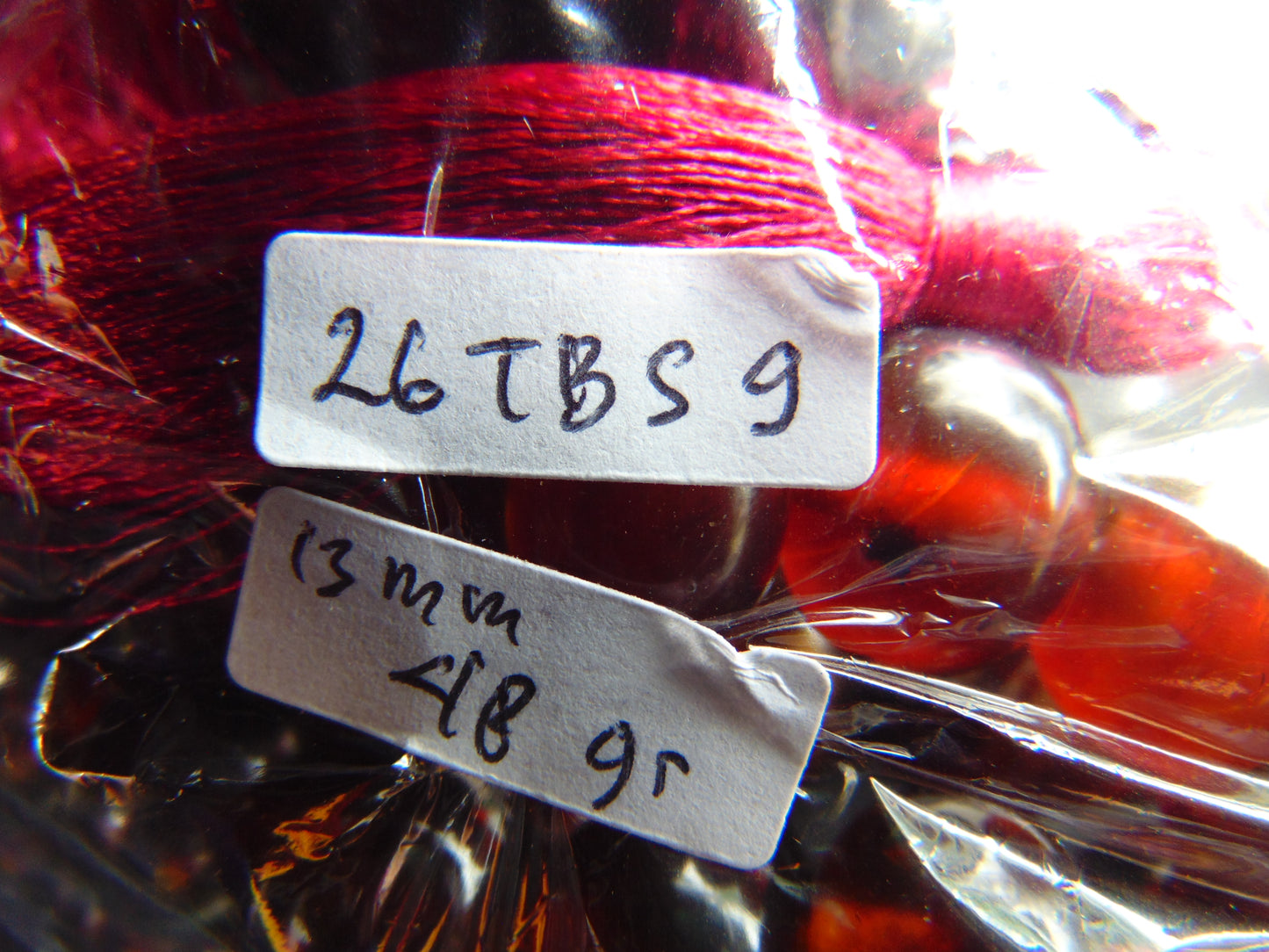 49 gr Hand Tasbih 33+3 Beads 12 mm Indonesian Cherry Red Amber for Healing 25TBS9