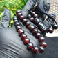 47 gr Hand Tasbih 33+3 Beads 12 mm Indonesian Cherry Red Amber for Healing 25TBS7