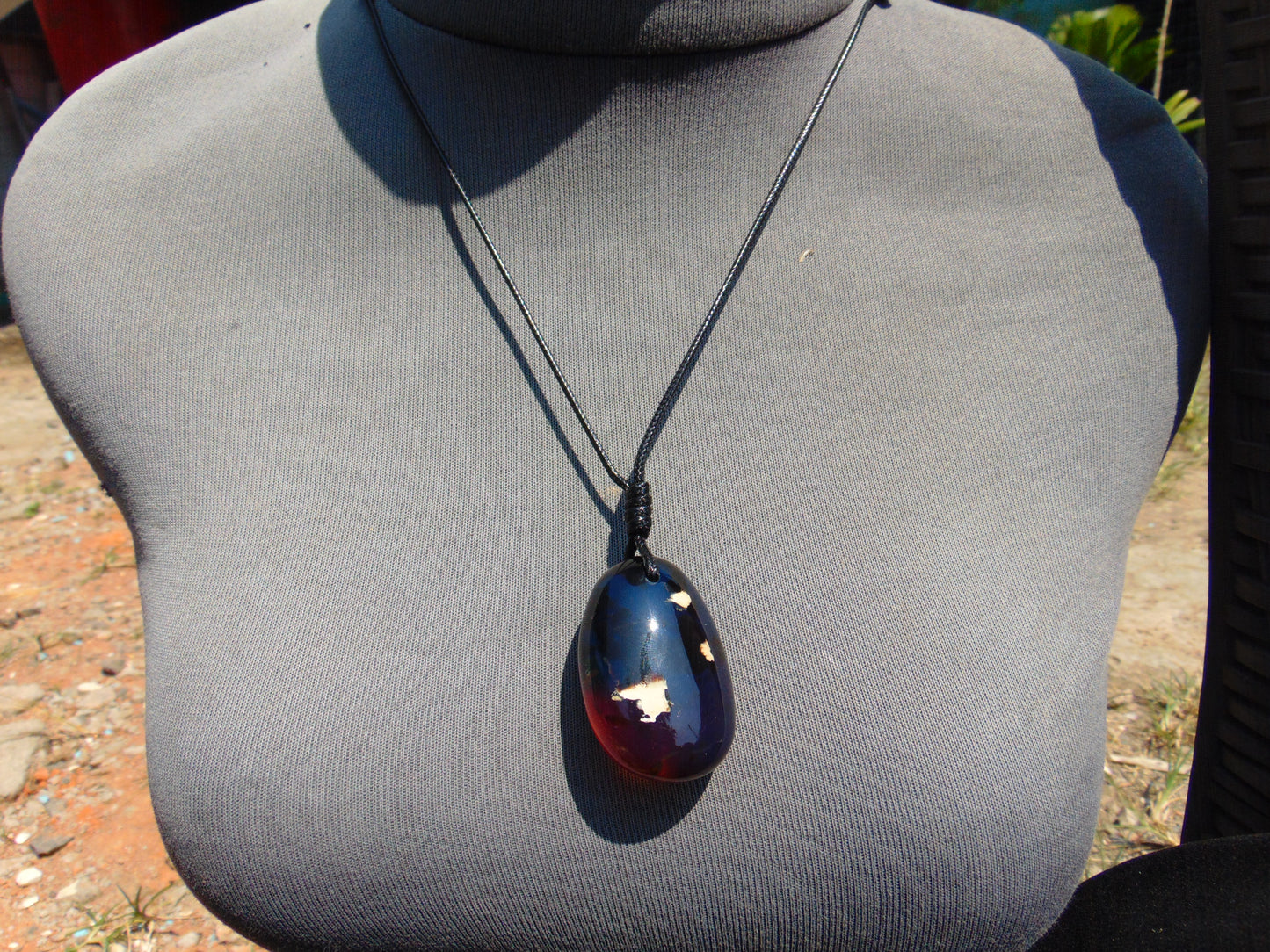 16,7 gram Pendant Indonesian Blue Amber for Healing 25N459
