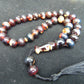 46 gr Hand Tasbih 33+3 Beads 12 mm Indonesian Black Red Blue Amber for Healing 25TBS10