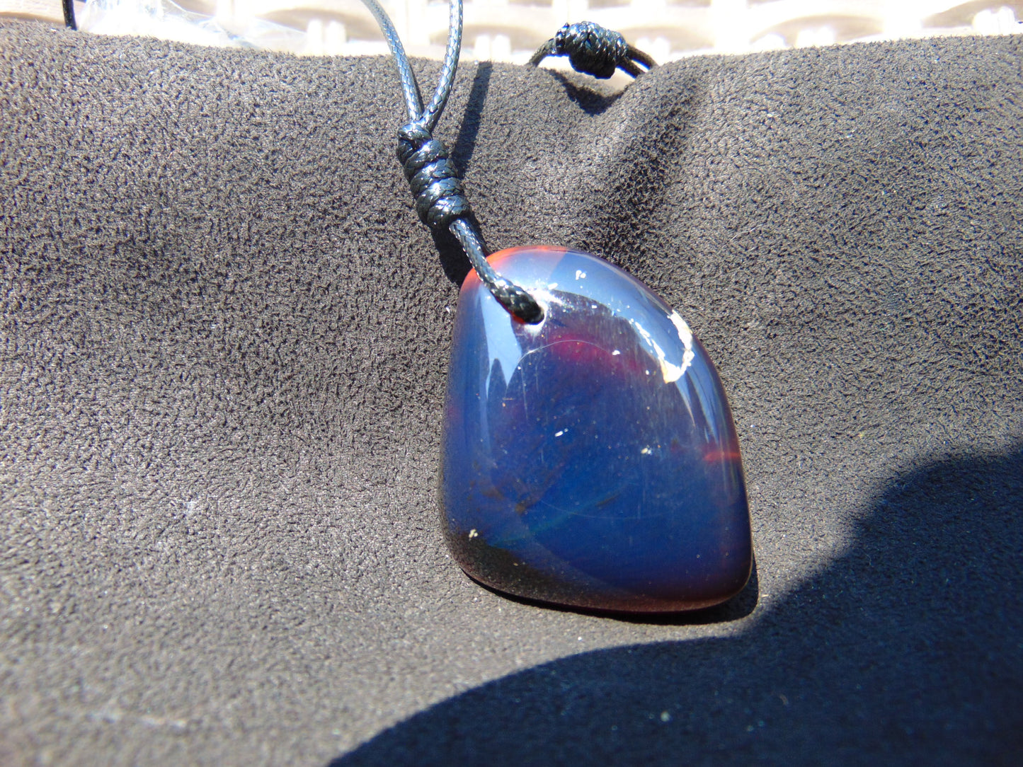 19 gr Pendant 46x26x19 mm Indonesia Sumatera Blue Amber PDY87