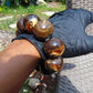 90 gr 10 Beads 25mm Bracelet Aromatic Amber Indonesia for Healing 26BN6