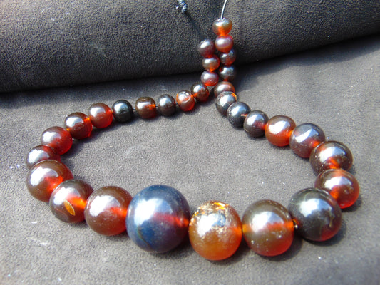 66 gram Small Beads Combination Necklace Indonesian Amber for Healing A907