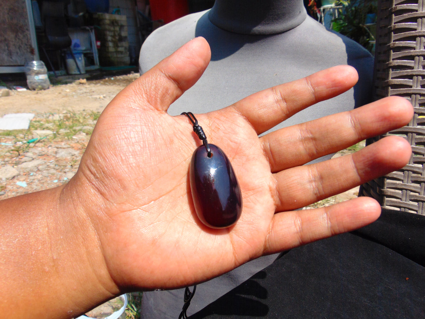 11 gram Pendant Indonesian Blue Amber for Healing PCN489