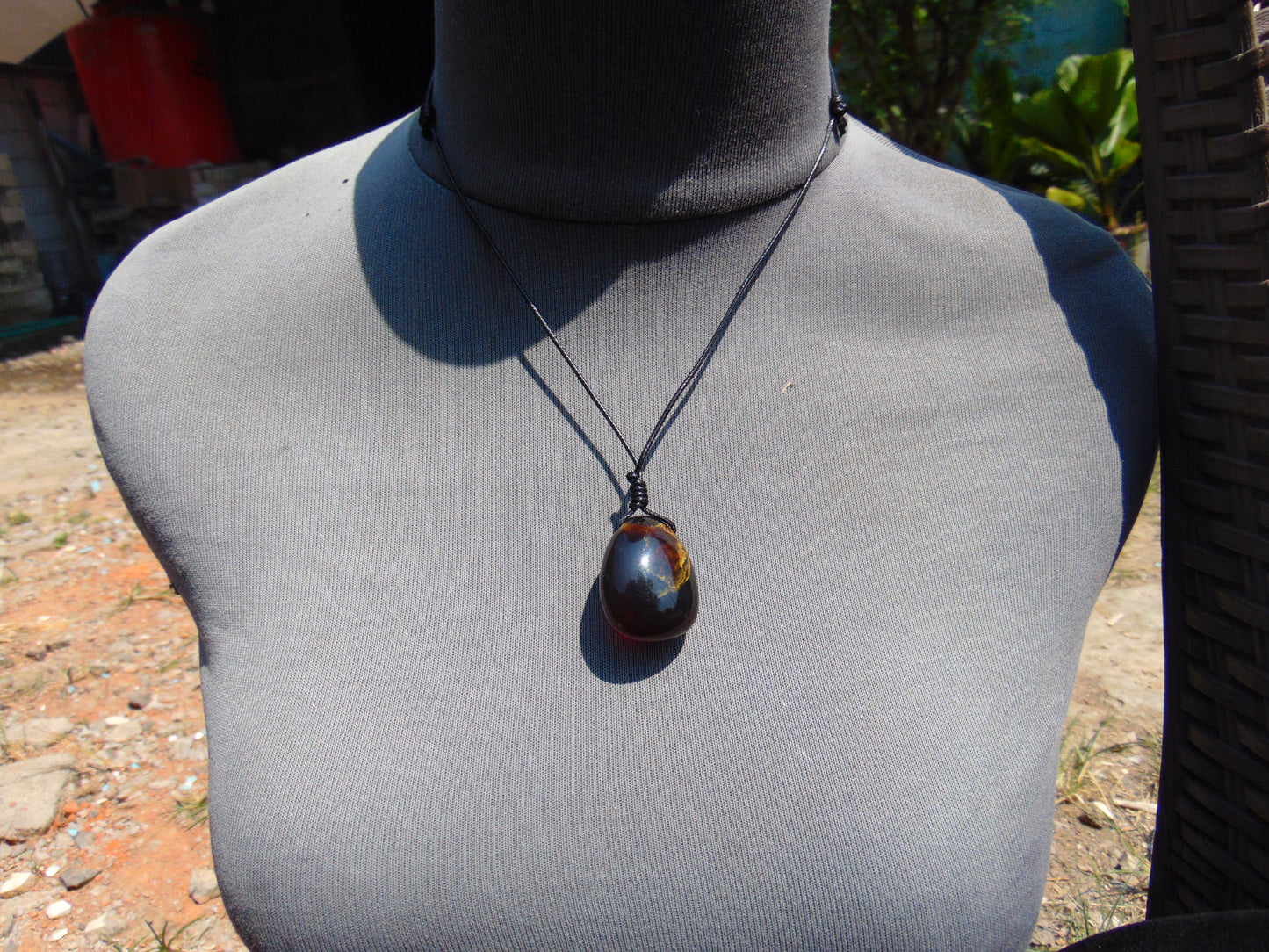 9 gram Pendant Indonesian Blue Amber for Healing PAR18