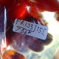 155 gr 7 Square Beads Bangle Indonesian Sumatra Red Purple Amber for Healing FR133