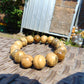 26 gram 16 Beads Mala Bracelet Indonesian perfumed yellow ambil 1 3mm for Healing BTR16