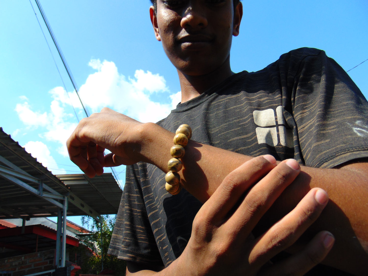 26 gram 16 Beads Mala Bracelet Indonesian perfumed yellow ambil 1 3mm for Healing BTR16